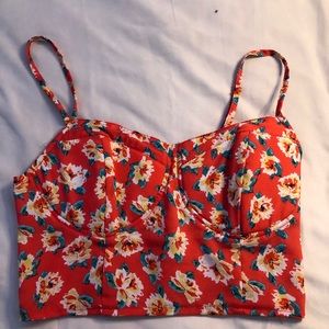Floral cropped top